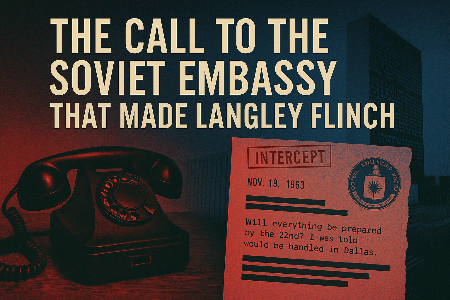 The Call To The Soviet Embassy That Made Langley Flinch