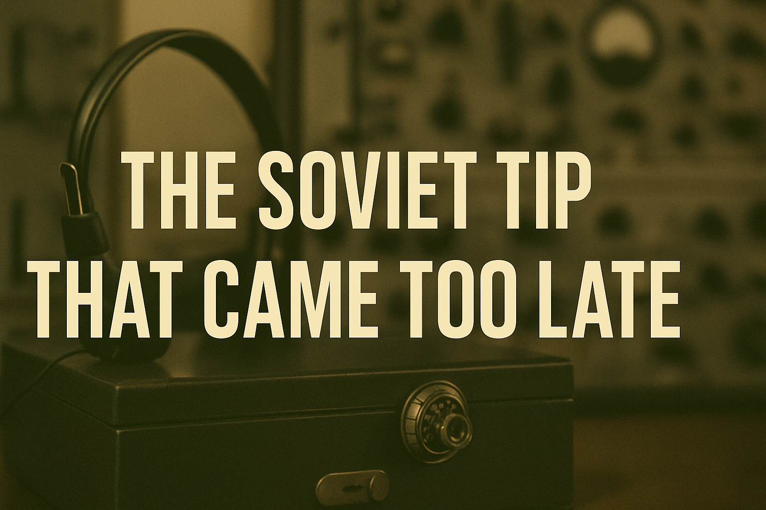 The Soviet Tip That Came Too Late