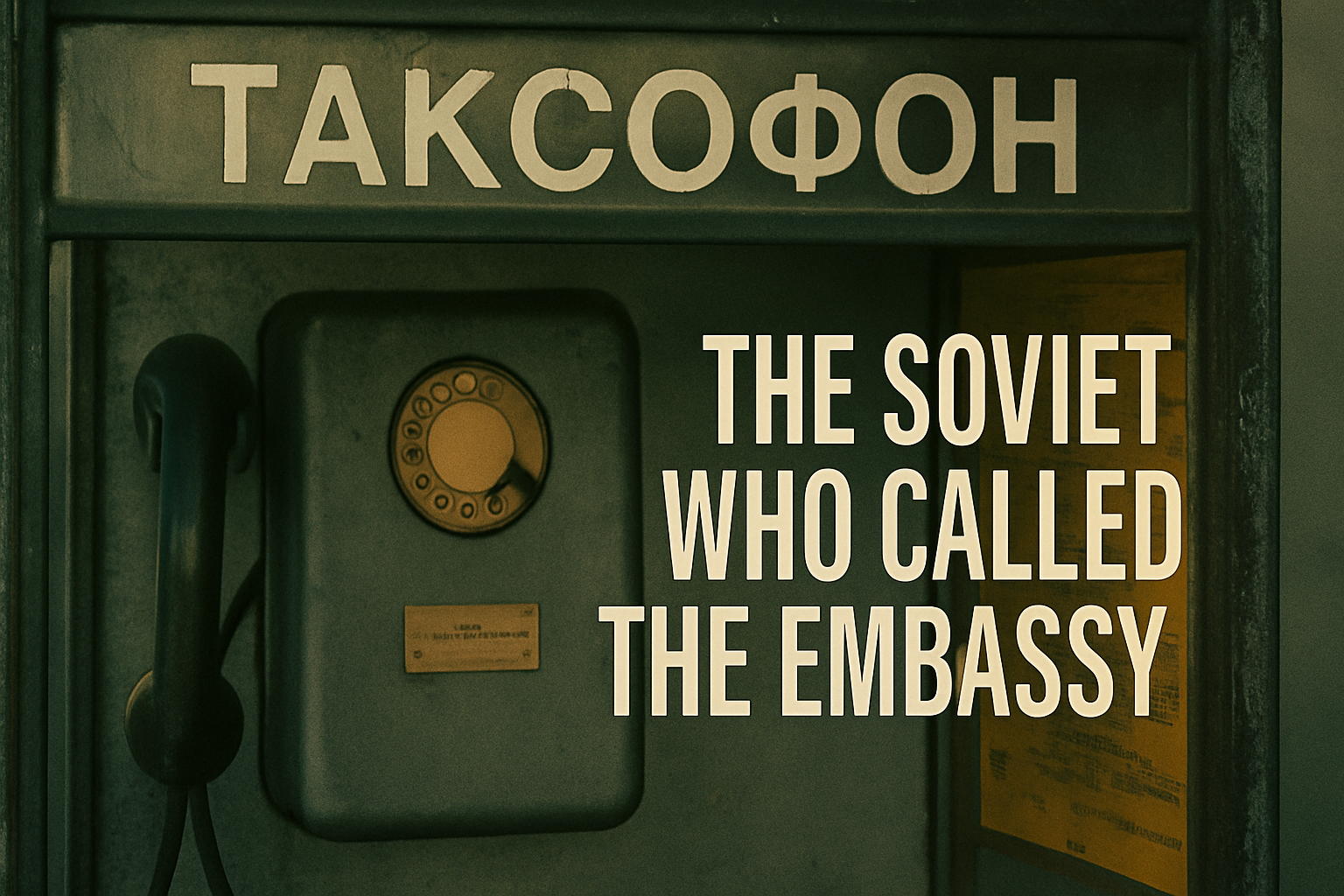 The Soviet Who Called the Embassy After Oswald Was Named