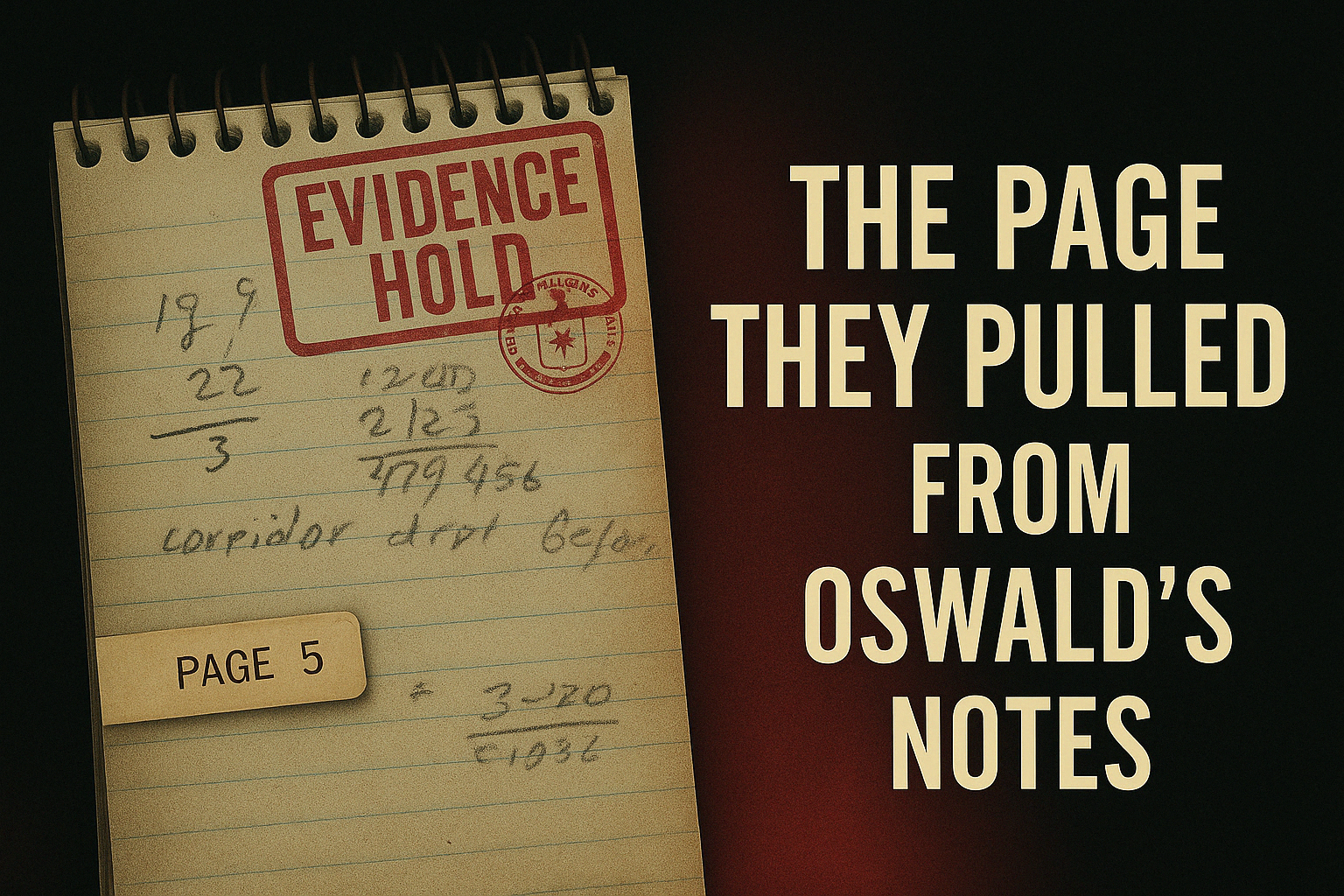 The Page They Pulled From Oswald’s Notes