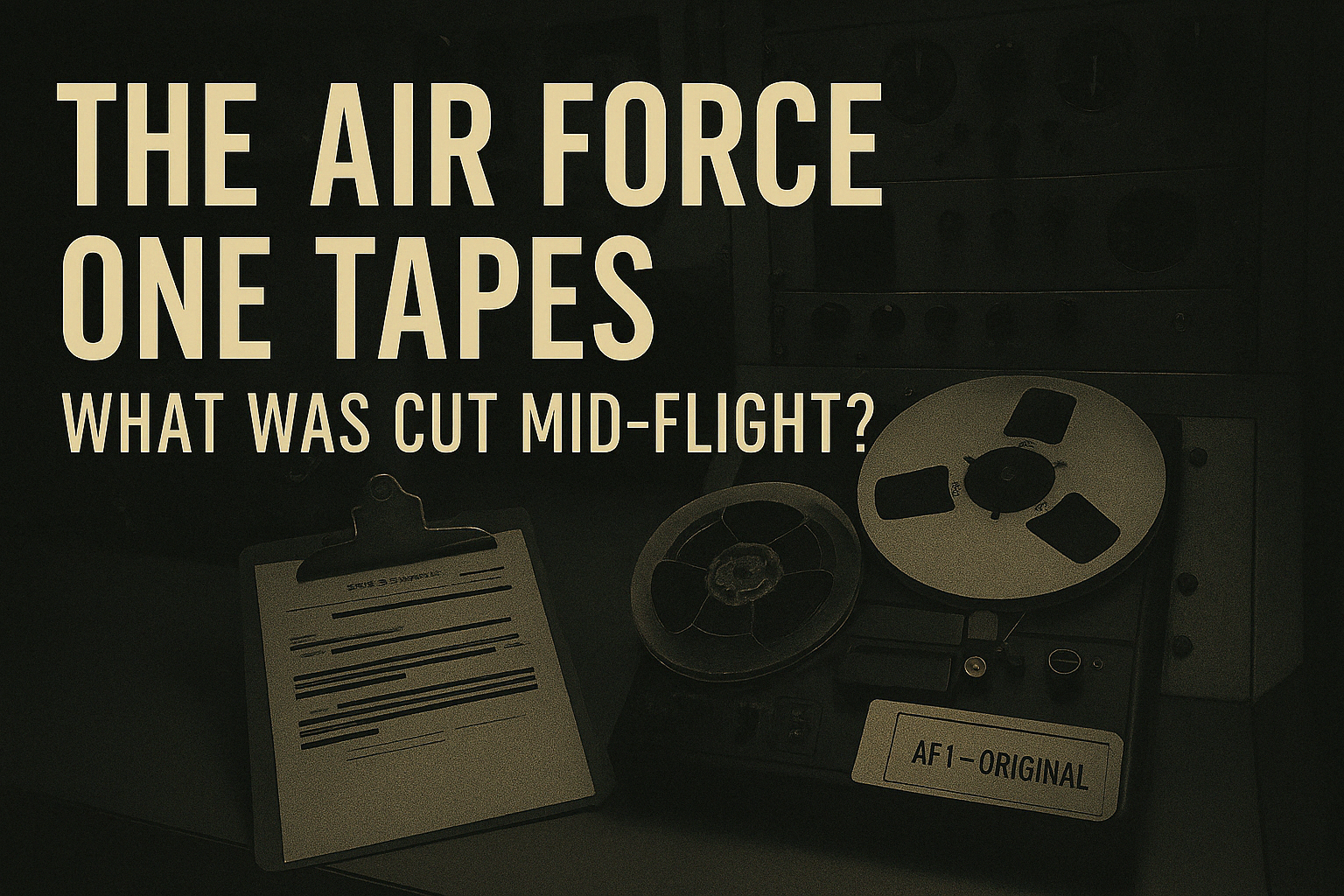 The Air Force One Tapes: What Was Cut Mid-Flight?