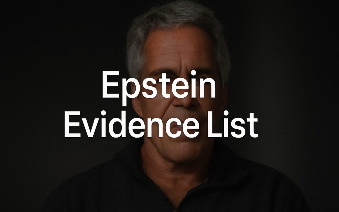 Epstein Evidence List Reveals Extensive Digital and Physical Records