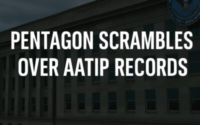 Pentagon FOIA Logs Reveal Scramble Over Advanced Aerospace Threat Program