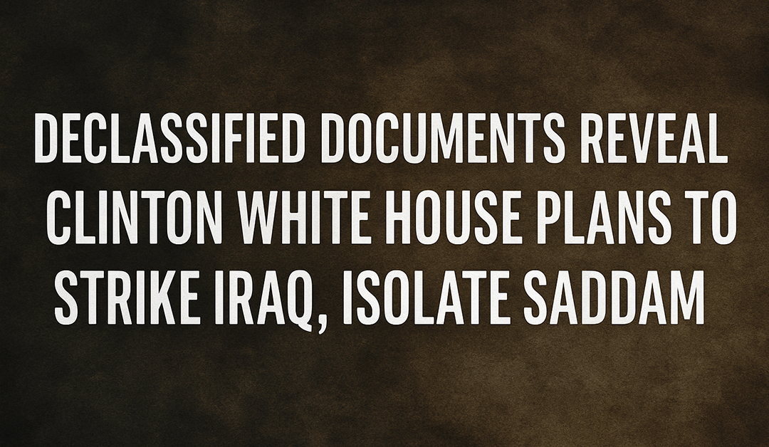 Declassified Memos Reveal Clinton’s Plans to Strike Iraq & Isolate Saddam