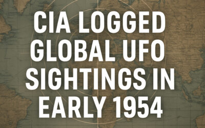 CIA Memo Logs Global UFO Sightings from Early 1954