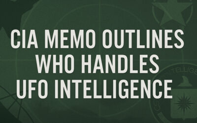 CIA Memo Outlines Who Handles UFO Intelligence