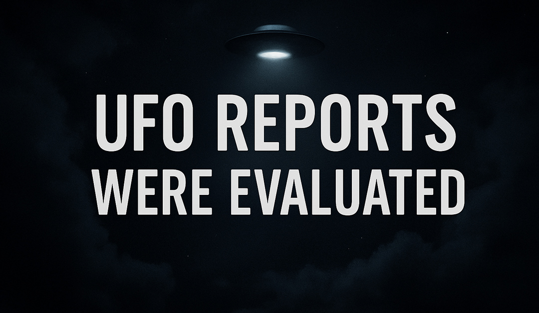 Air Force Quietly Confirms UFO Sightings Were Evaluated and Recorded