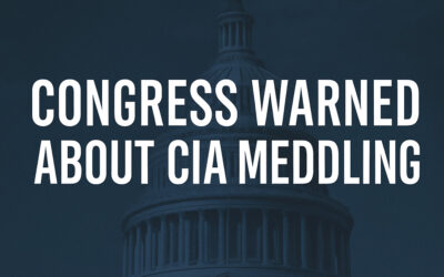 Congress Warned about Friction Between CIA & Assassination Investigators
